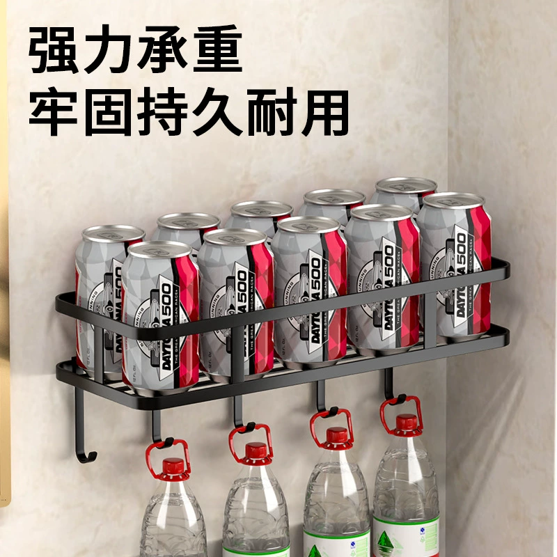 新款免打孔浴室置物架壁挂家用卫生间肥皂架洗漱用品收纳架 - 图片 4