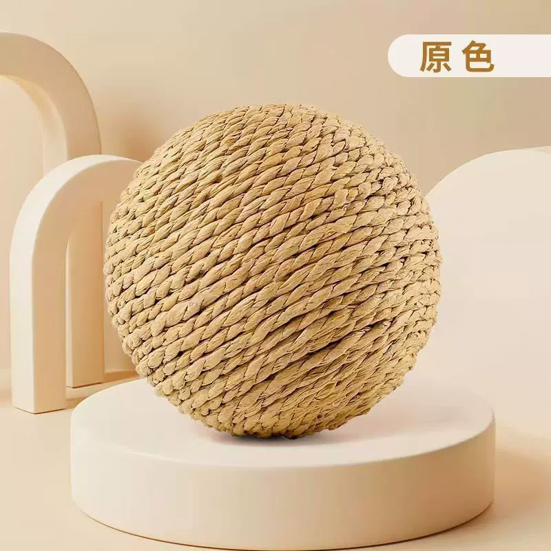 宠物猫咪玩具球猫猫剑麻球纸超大号啃咬玩具耐抓咬解闷逗猫棒用品 - 图片 4