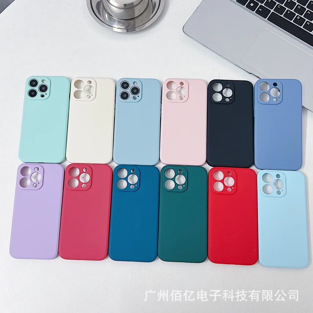 适用苹果16pro直边魔方精孔手机壳网红ins风TPU防摔纯色15保护套