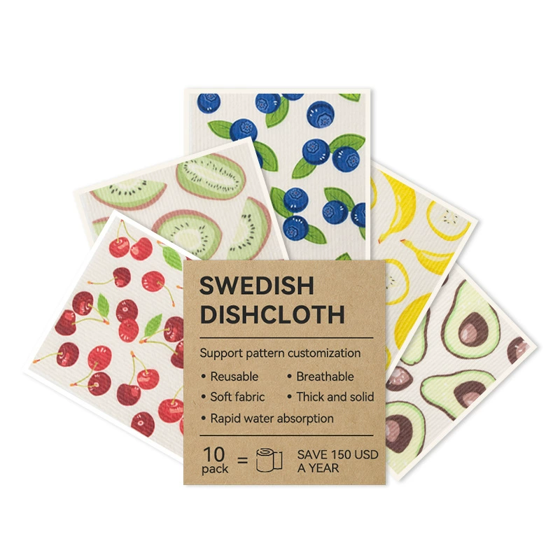 德国木浆棉清洁抹布家用吸水百洁布厨房刷锅吸水不易掉毛洗碗海绵