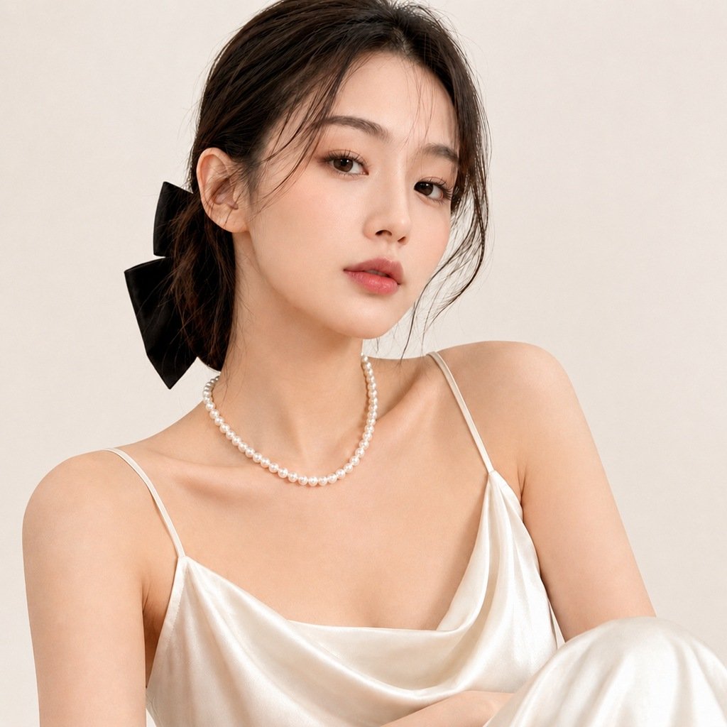 fever同款珍珠项链女锁骨链新款潮轻奢气质法式感项链 - 图片 2