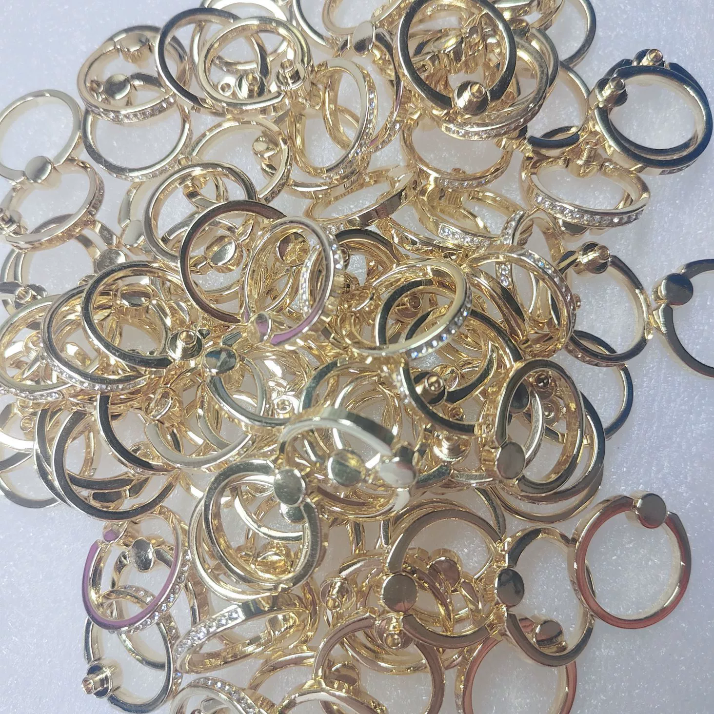 散装手机指环扣背贴烤漆环手机壳配件支架指环五金配件素材批发 - 图片 2