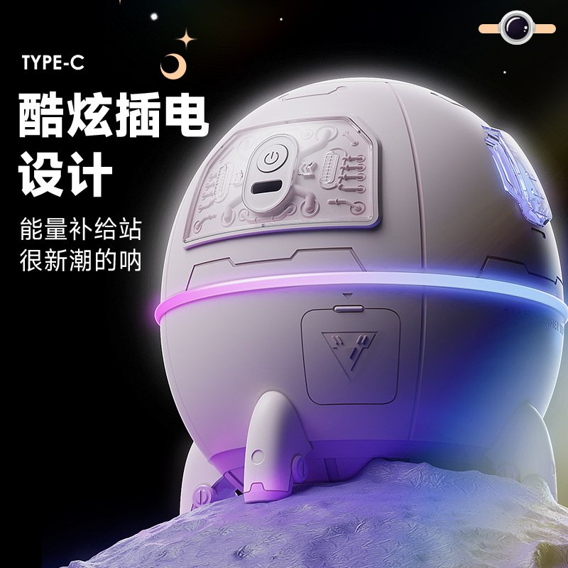 新品太空舱加湿器USB大雾量加湿器家用静音卧室小夜灯加湿器 - 图片 3